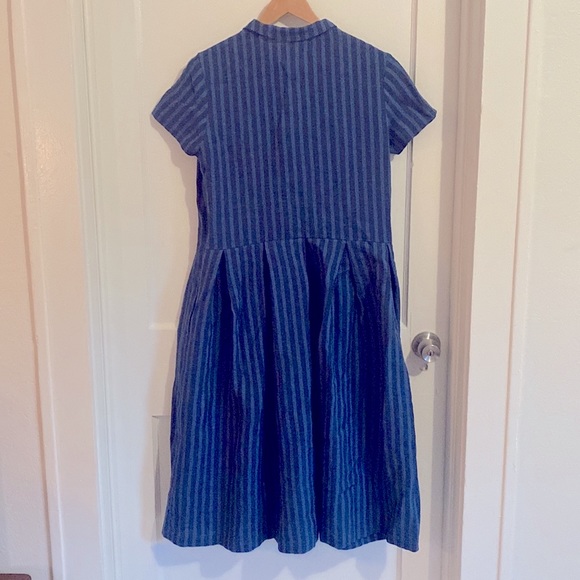 Linen Short sleeve Midi dress - Picture 2 of 5